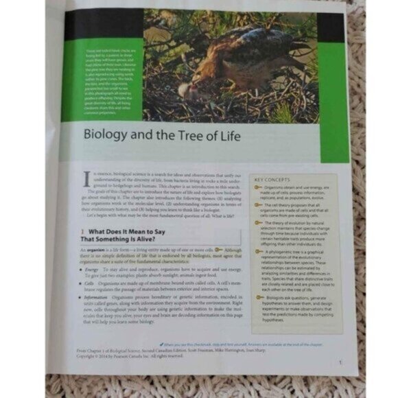 Biology 1001 Biology ll- The Pearson Custom Library For the Biological s… - Picture 6 of 8